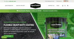 Desktop Screenshot of liquidrubber.ca